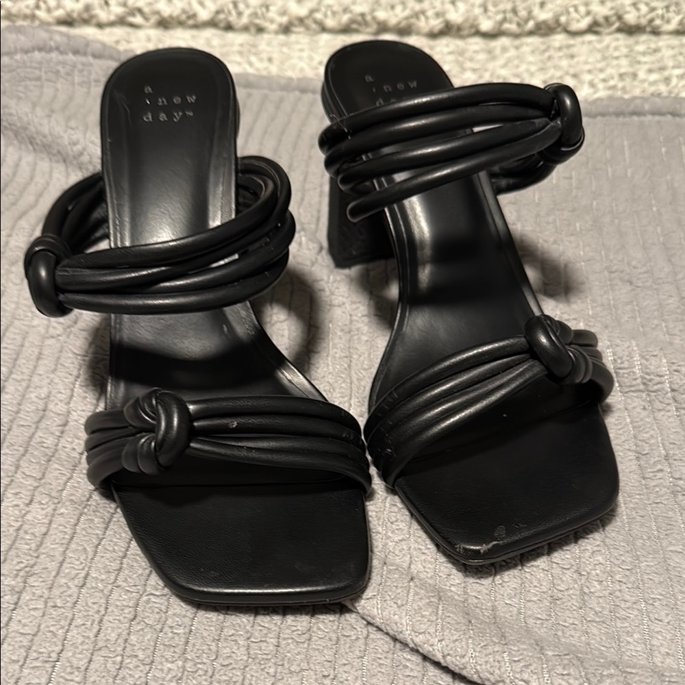 A New Day Black Heeled Shoes